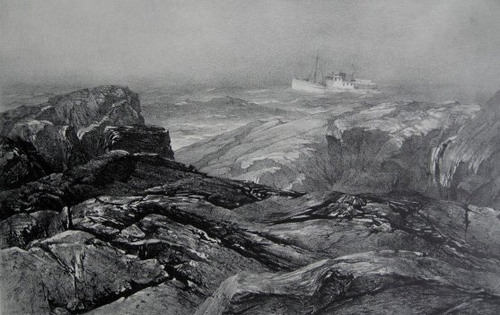 Stow Wengenroth lithograph: Stow Wengenroth (American 1906-1978)- ''Heavy Sea'' (Stuckey 247)- lithograph, 1958, signed and annotated 'Ed./40' in pencil, very good condition. 10 1/8 x 16'' 257 x 406 mm