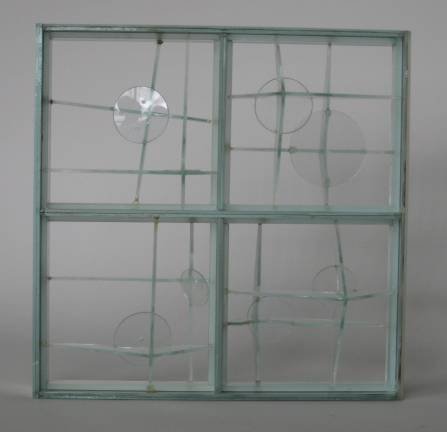 John Hoyt glass sculpture: John Hoyt- Light Modulator- glass sculpture, 1981, signed. 15''h