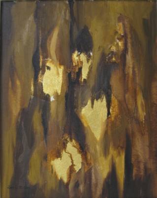 Leon Gordon Miller oil: Leon Gordon Miller- ''Dead Sea Scrolls''- oil on canvas, signed Leon G. Miller lower left, one paint flake in image. 20 x 16''