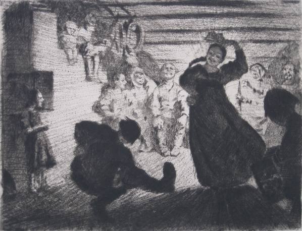 7 Etchings including Arthur Laws and others: 7 Etchings- Arthur Laws- ''Market Place Bungay'' and ''Tudor House, Stratford''- 2 etchings, signed and titled in pencil, light struck, otherwise very good condition; C. Gorbasatt- 3 etchings in color
