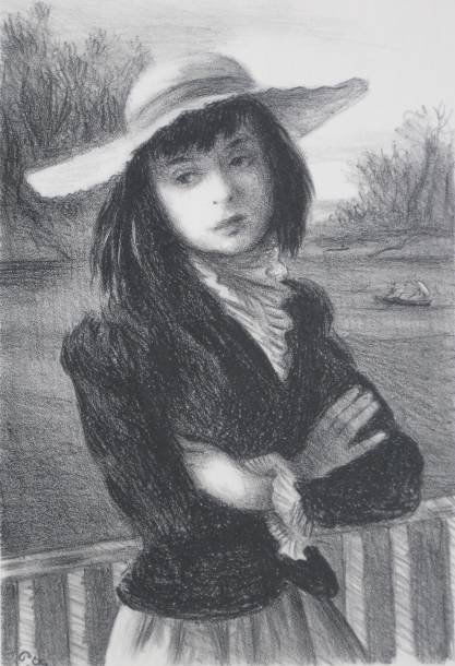 Robert Philipp lithograph: Robert Philipp- ''In The Park''- lithograph, 1948, signed in pencil, AAA edition of 250, very minor foxing in margin, very good condition. 13 x 8 5/8''