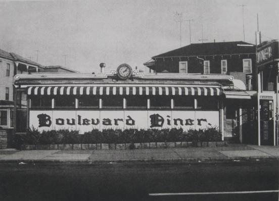 John Baeder etching: John Baeder- ''Boulevard Diner''- etching, 1979, signed, dated and numbered 190/200 in pencil, very good condition. 17 x 23 5/8''