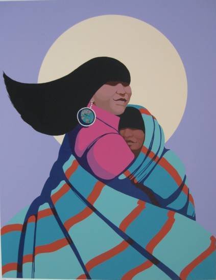 James Darum 8 silkscreens: James Darum- American Indian Women; Back Together- 8 silkscreen in colors, 4 copies each, all signed and numbered in pencil. 26 3/4 x 20 3/4''ea; 22 1/2 x 28 1/4''ea