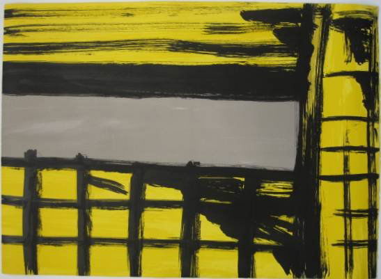 Martha Diamond lithograph, silkscreen and intaglio: Martha Diamond- Battery Park City- lithograph, silkscreen and intaglio, 1985, signed, dated and numbered 16/47 in pencil, good condition. 40 3/4 x 29 5/8''