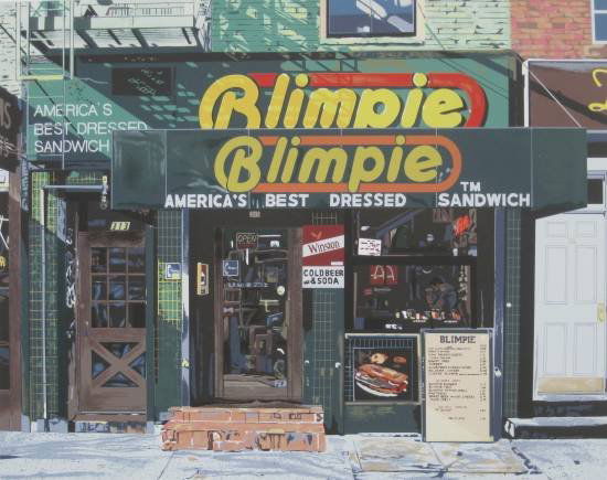 Charles Ford silkscreen: Charles Ford- ''Blimpie''- silkscreen in colors, signed and numbered in pencil, edition of 250, very good condition. 17 x 21 1/4''