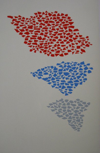 Robert Goodnough silkscreens: Robert Goodnough- Untitled (4 copies)- 4 silkscreens in colors, 1974, signed, dated and numbered in pencil, editions of 200, slightly light struck, some handling creases otherwise good conditon. 39 x