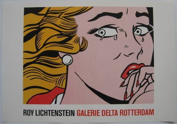 Roy Lichtenstein silkscreen poster: after Roy Lichtenstein- ''Roy Lichtenstein- Galerie Delta Rotterdam''- silkscreen poster, 1984, very good condition. 24 x 34 1/2''