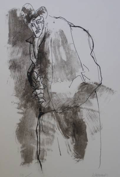 Abraham Rattner lithograph: Abraham Rattner- ''Money''- lithograph, signed and numbered 106/150 in pencil, very good condition. 19 x 14''