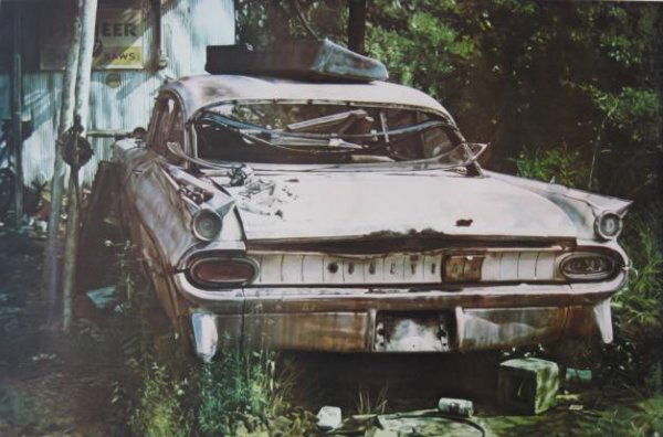 John Salt lithograph: John Salt- ''Pioneer Pontiac''- photo-lithograph, signed in pencil, minor handling creases and riippling otherwise good condition. 17 5/8 x 26 1/2''