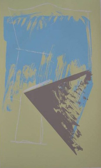 Michael Steiner silkscreens: Michael Steiner- Untitled (Abstracts)- 5 silkscreens in colors, all signed and numbered in pencil, edition of 160 ea., very good condition, various sizes.