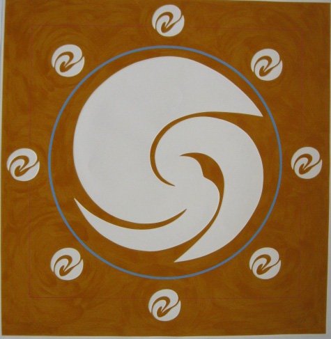 Jack Youngerman silkscreens: Jack Youngerman- Untitled; ''Orbit II''- 2 silkscreens in colors, 1981, 1983, both signed, dated and numbered in pencil, editions of 75, minor handling creases otherwise good condition. 36 1/2 x 35 1/