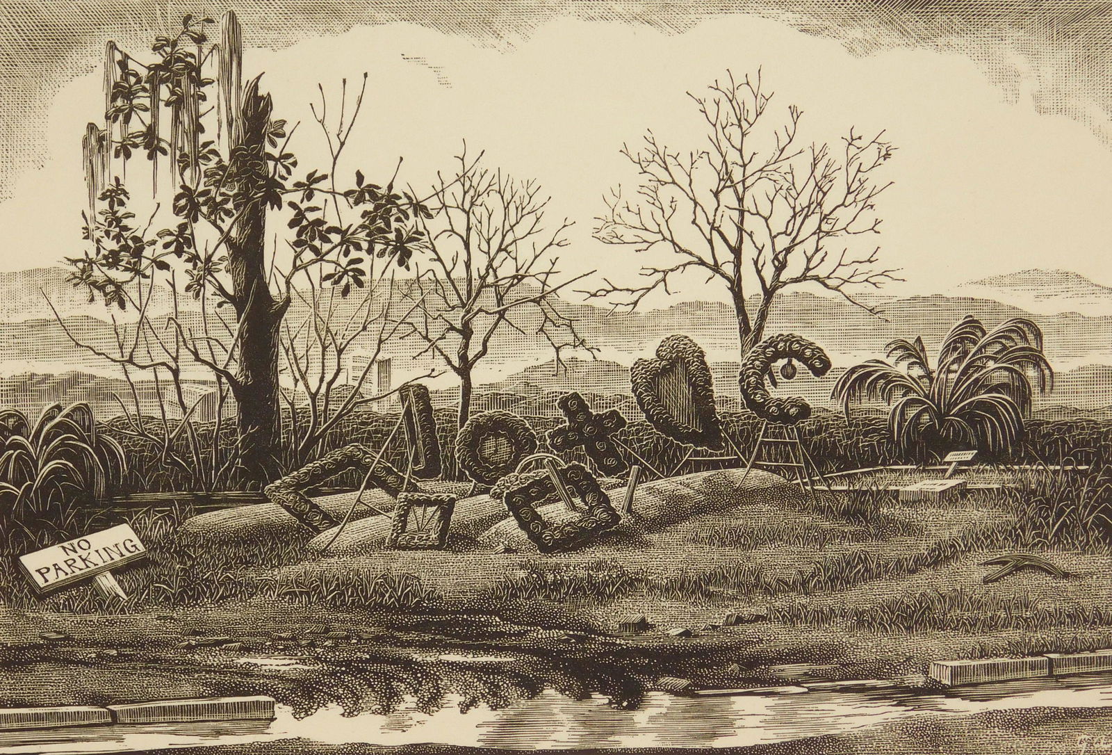 Grace Albee wood engraving (1 of 4)