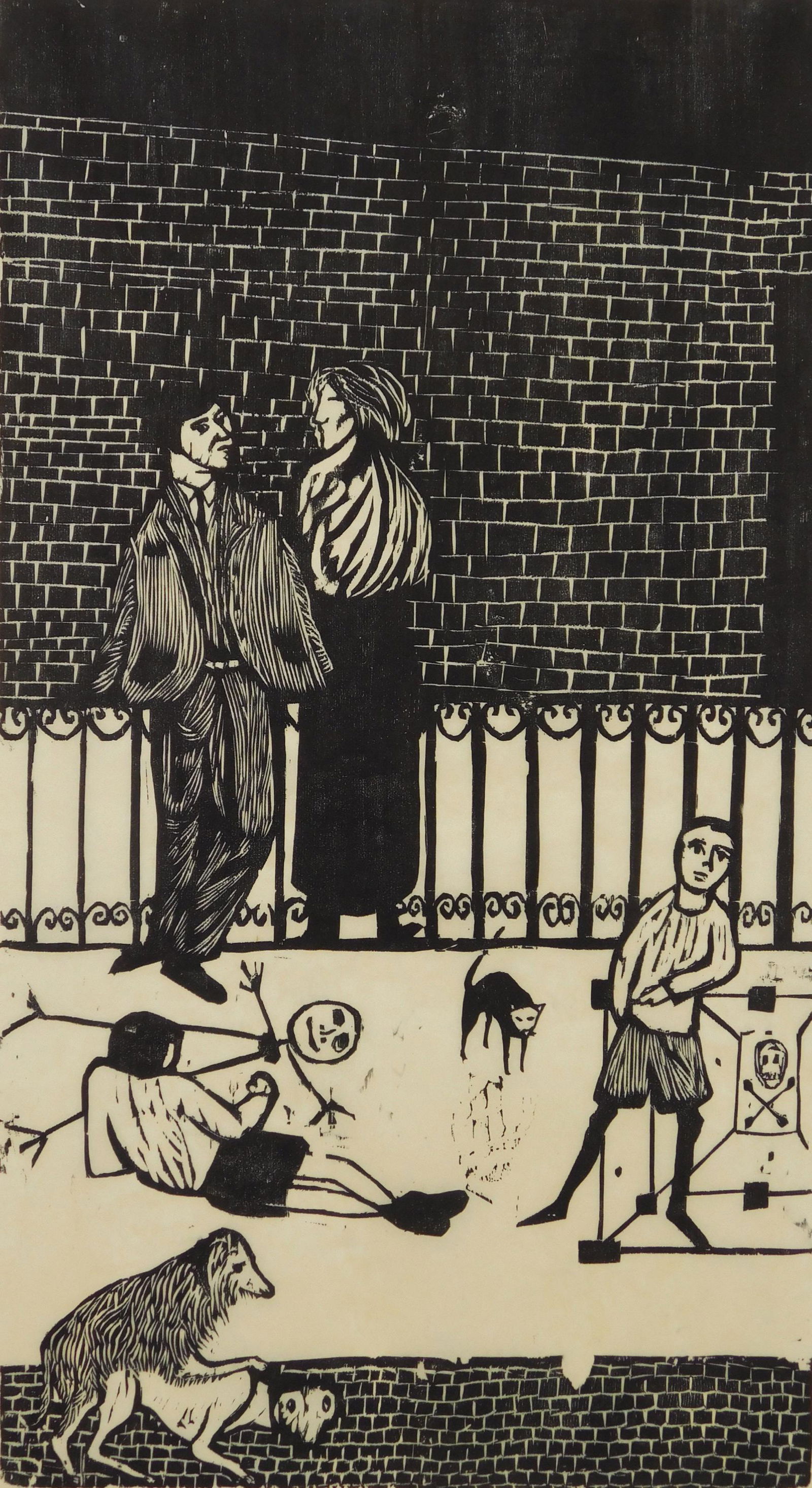 Leonard Baskin woodcut (1 of 4)