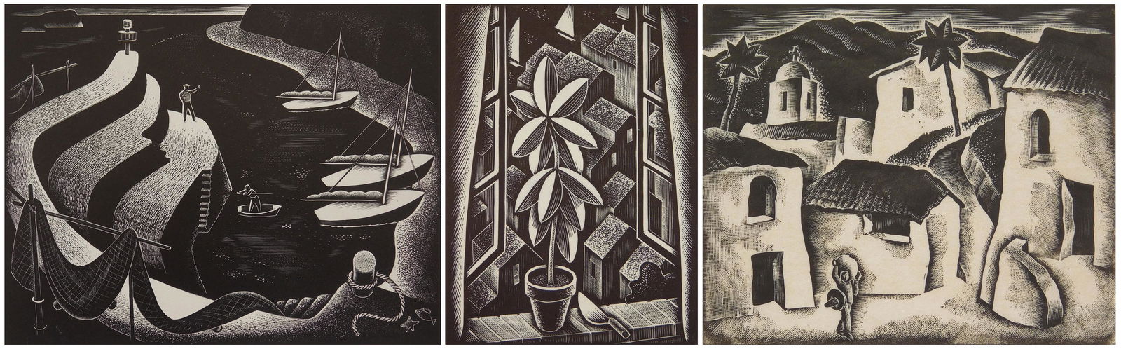 3 Ray Bethers wood engravings (1 of 11)