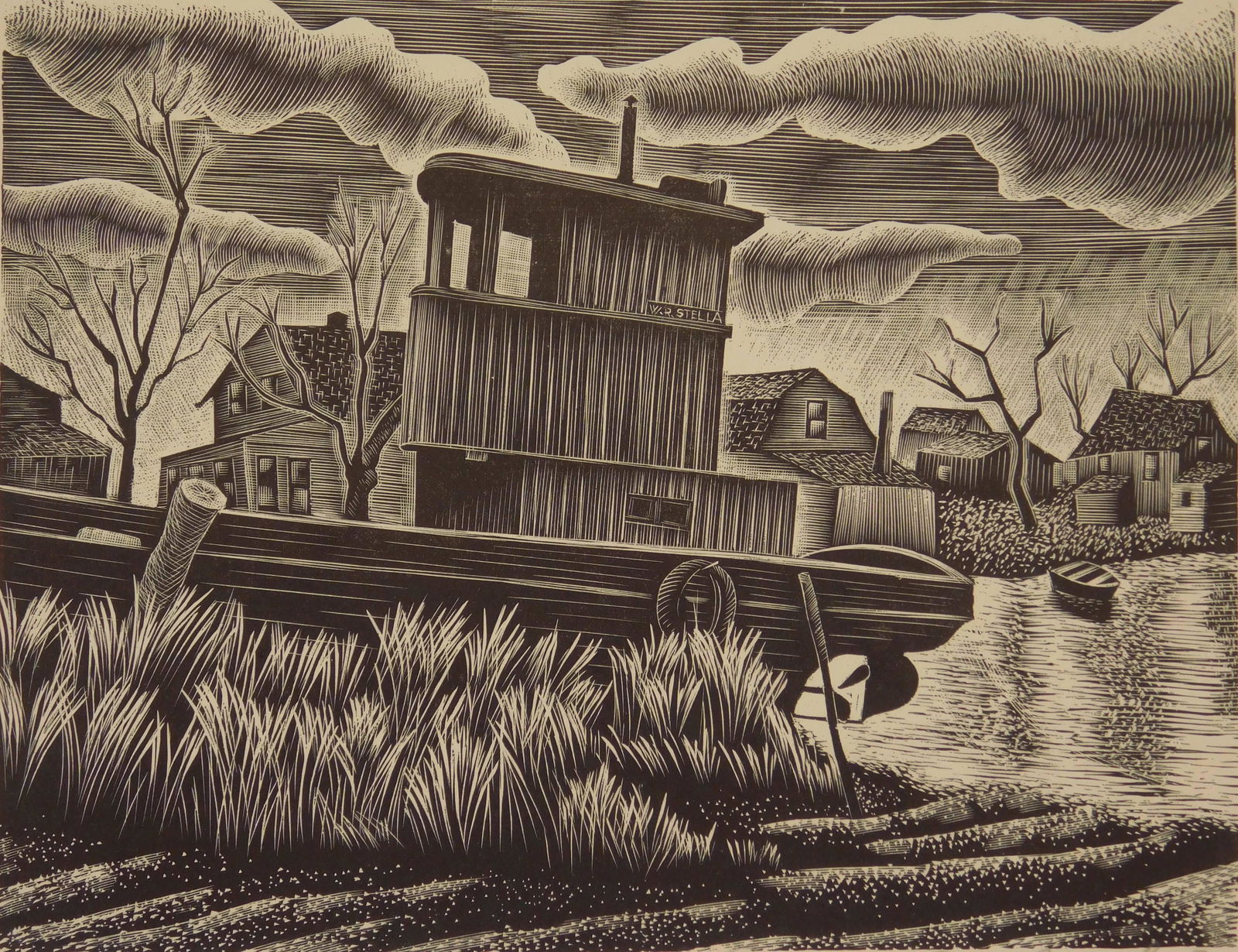 Louis Breslow wood engraving (1 of 4)