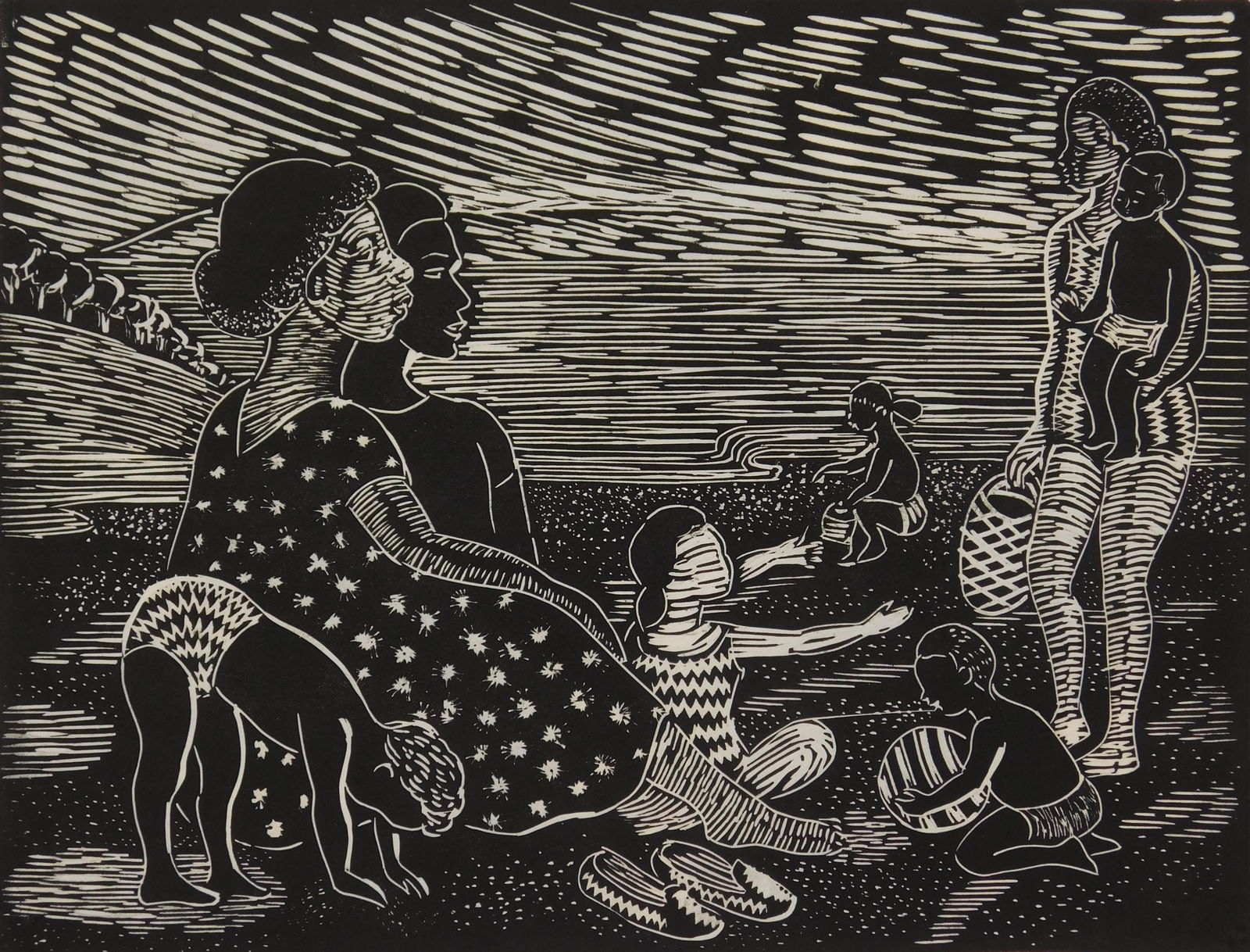 Margaret Burroughs linocut (1 of 4)