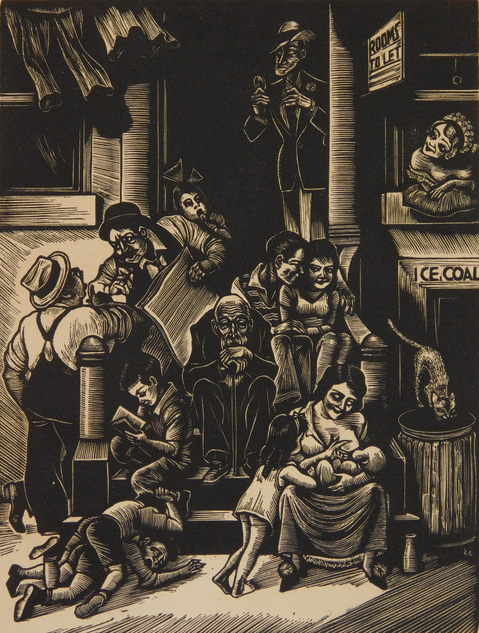 Fritz Eichenberg wood engraving (1 of 7)