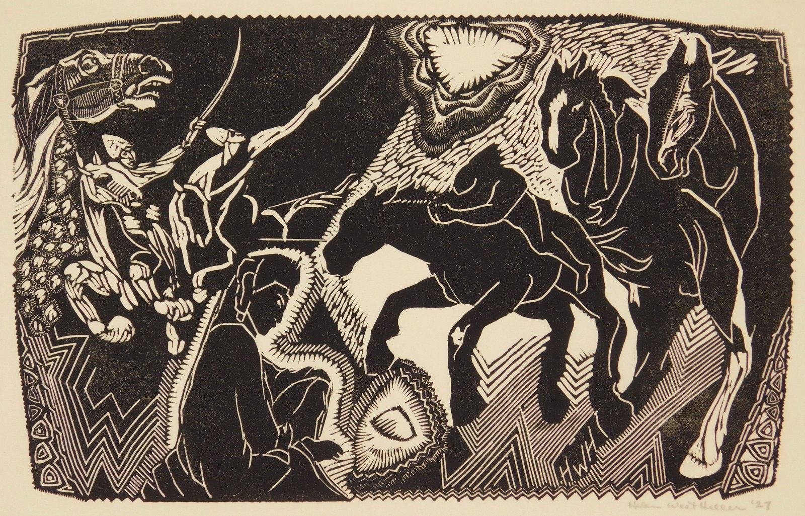 Helen West Heller linocut (1 of 4)