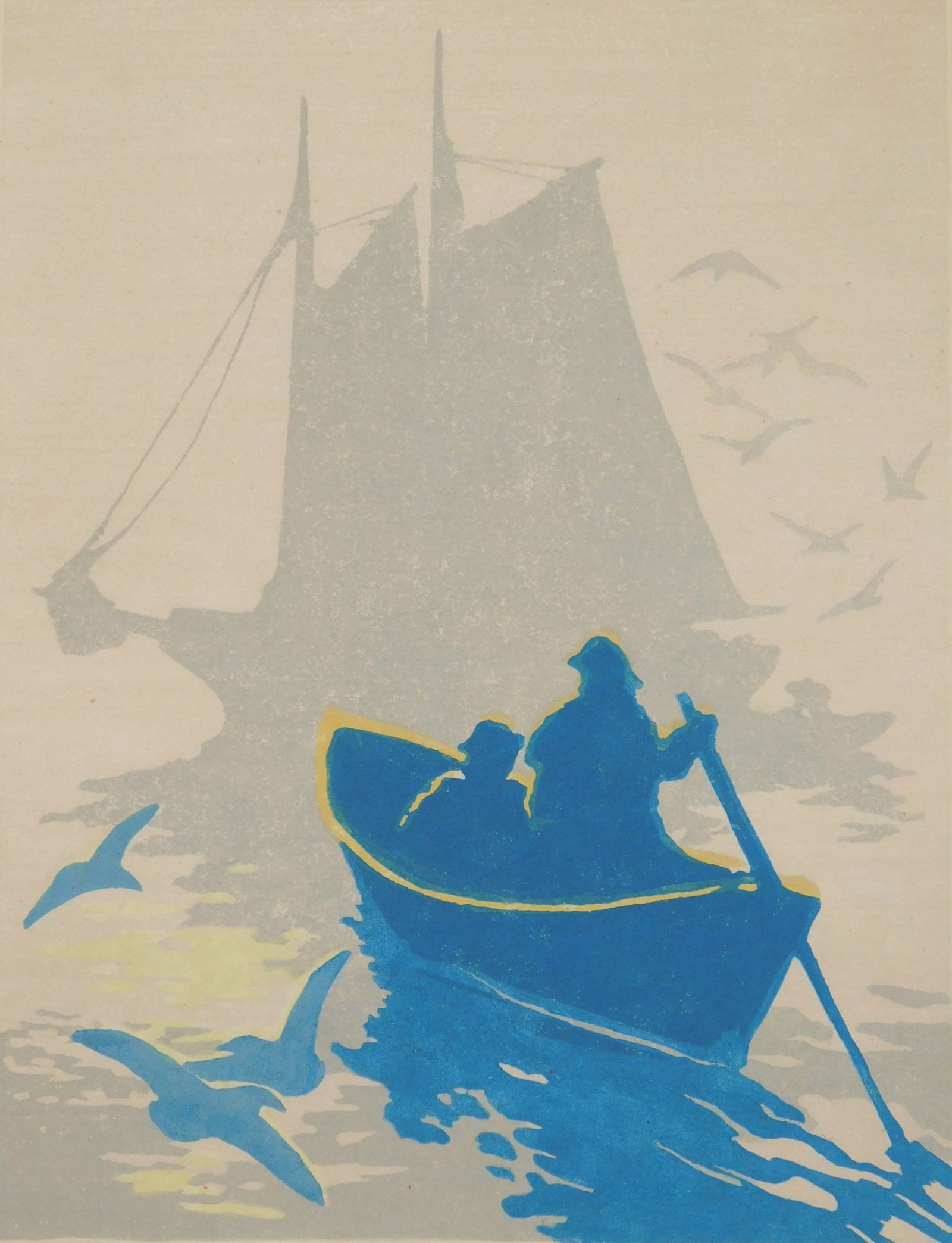 Tod Lindenmuth linocut (1 of 6)