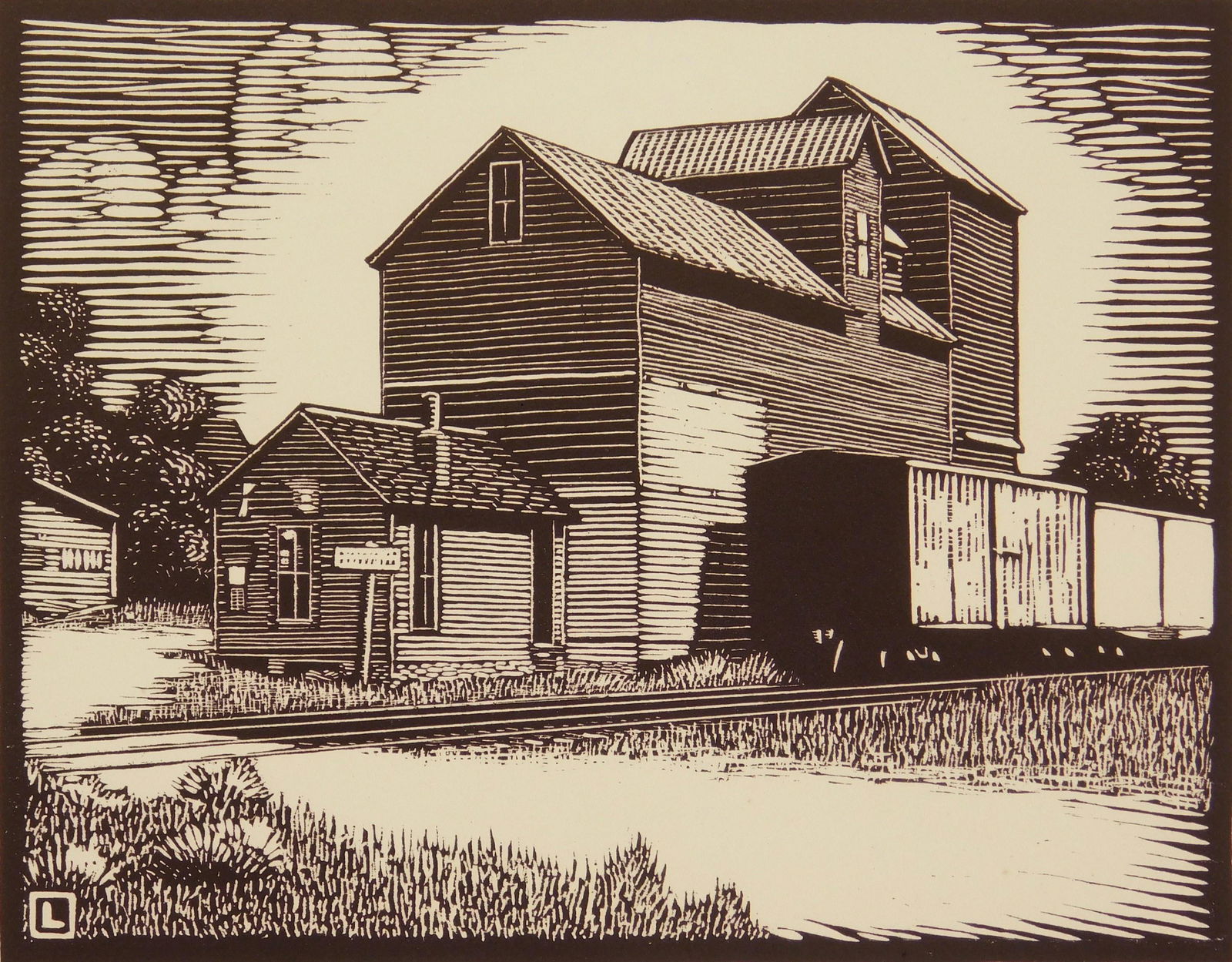 Herschel Logan woodcut (1 of 4)