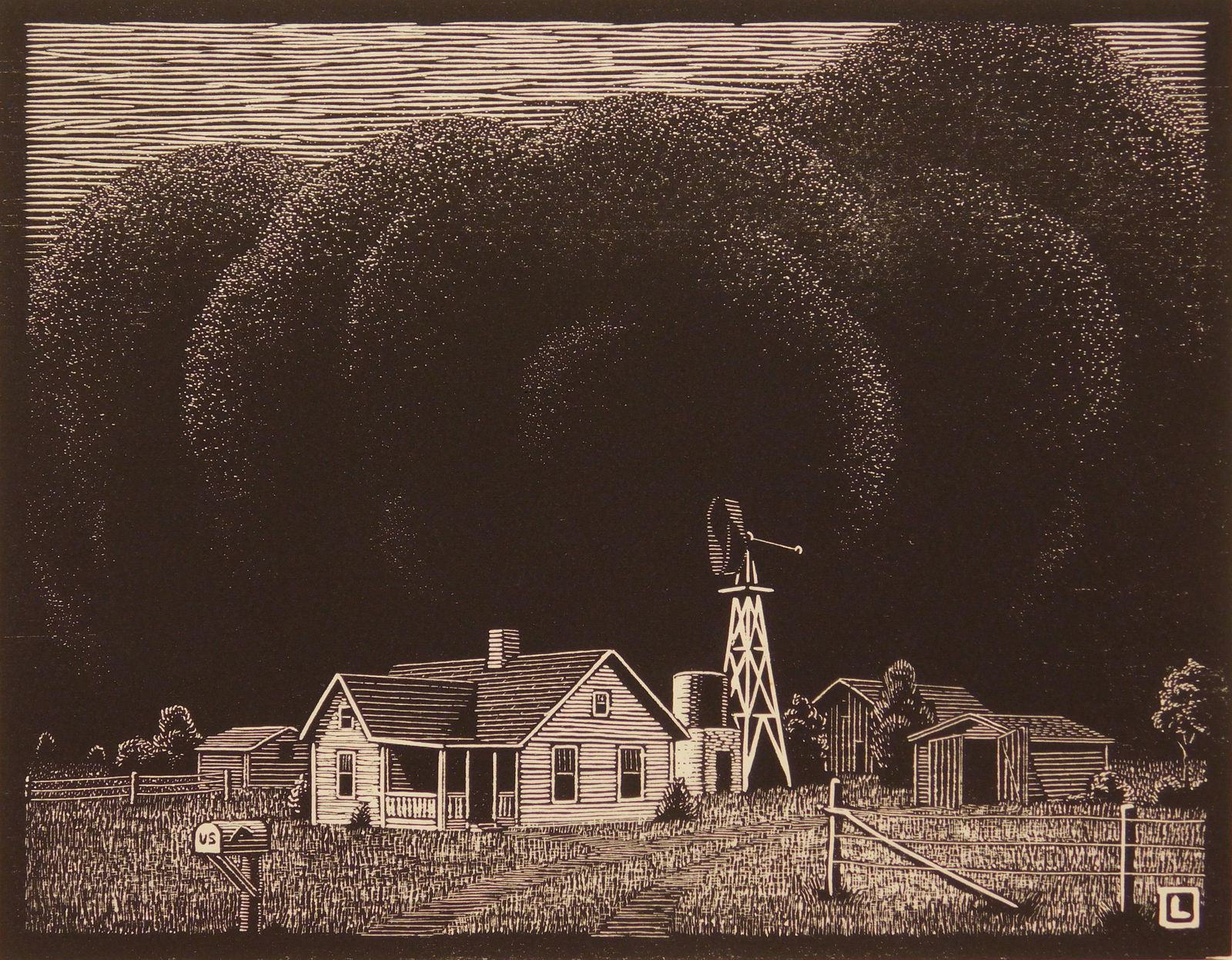 Herschel Logan woodcut (1 of 4)