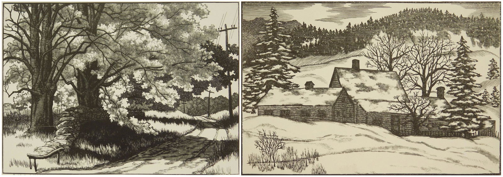 2 Leo Meissner wood engravings (1 of 8)