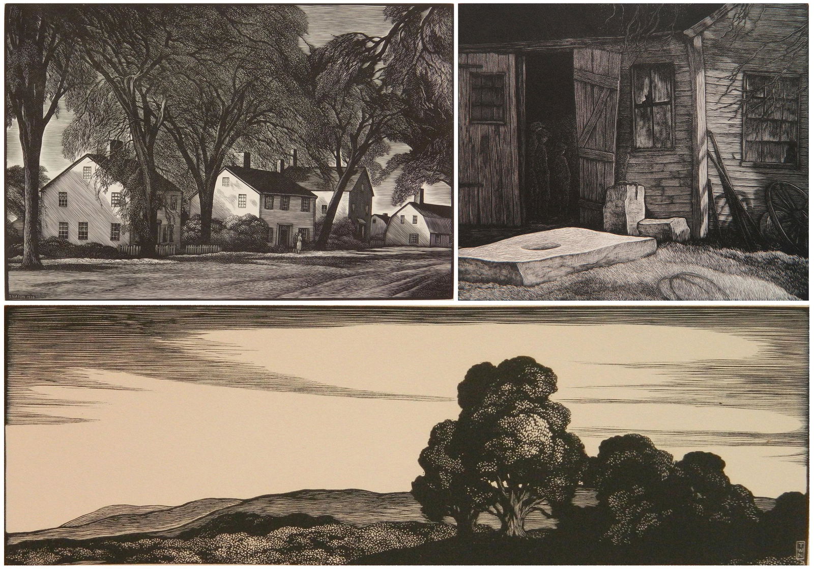 3 Thomas Nason wood engravings (1 of 10)