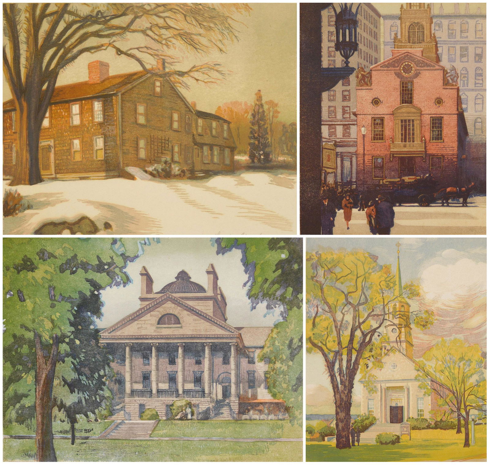 4 Louis Novak woodcuts (1 of 14)