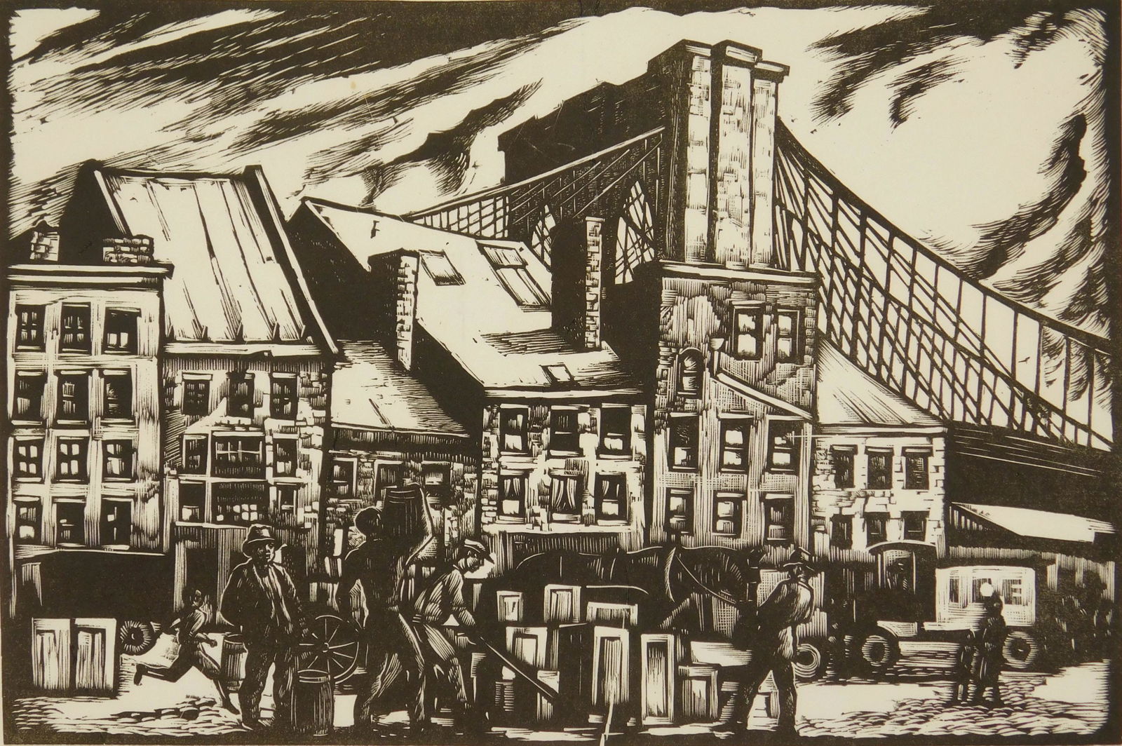 Howard Simon woodcut (1 of 5)