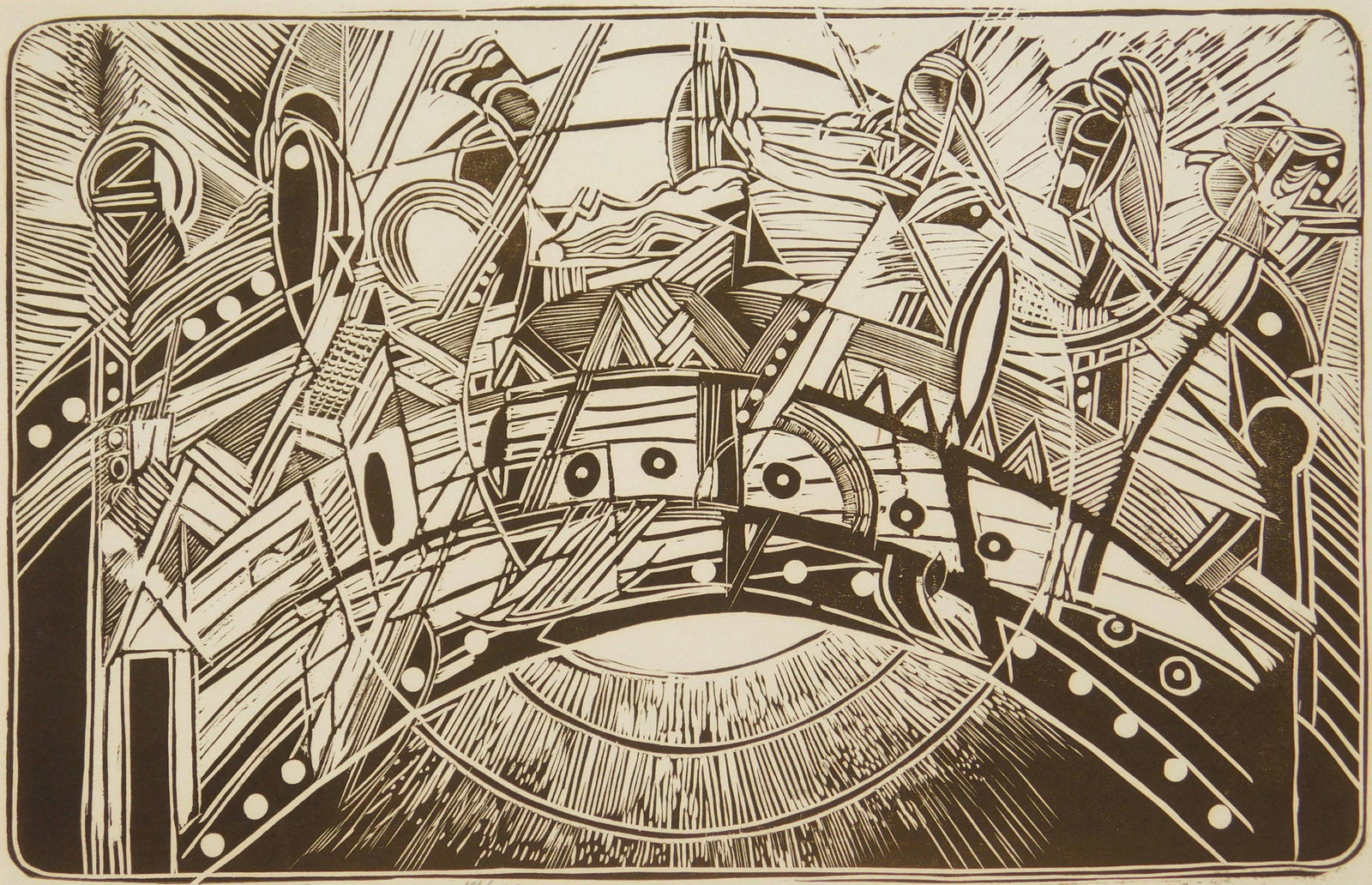 John Simon woodcut (1 of 5)