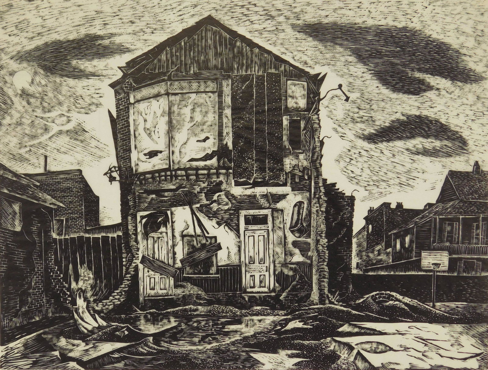 Charles Surendorf linocut (1 of 4)