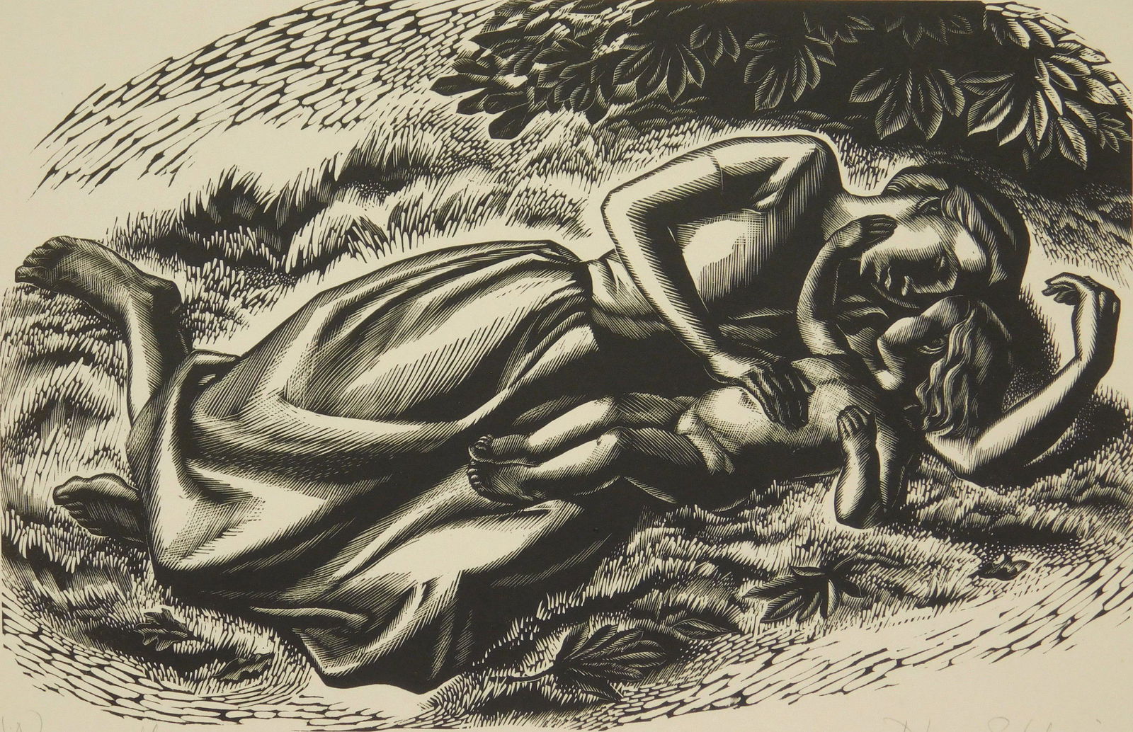 Nora Unwin wood engraving (1 of 5)