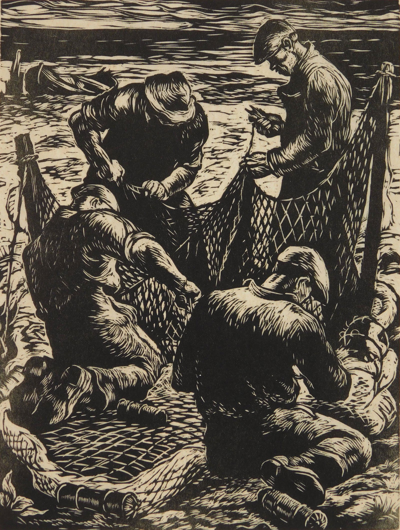 Robert Von Neumann woodcut (1 of 4)