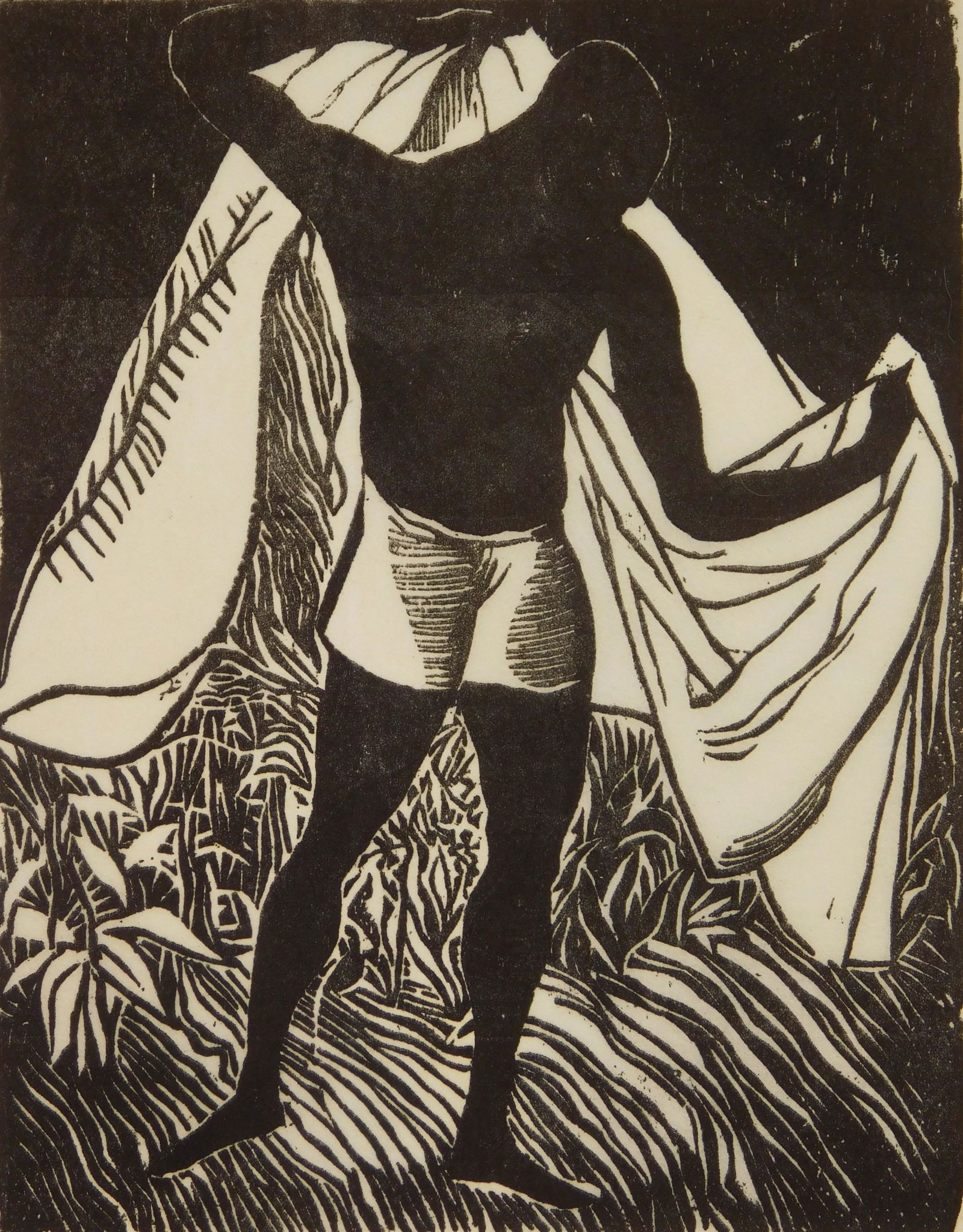 Arthur R. Young linocut (1 of 3)