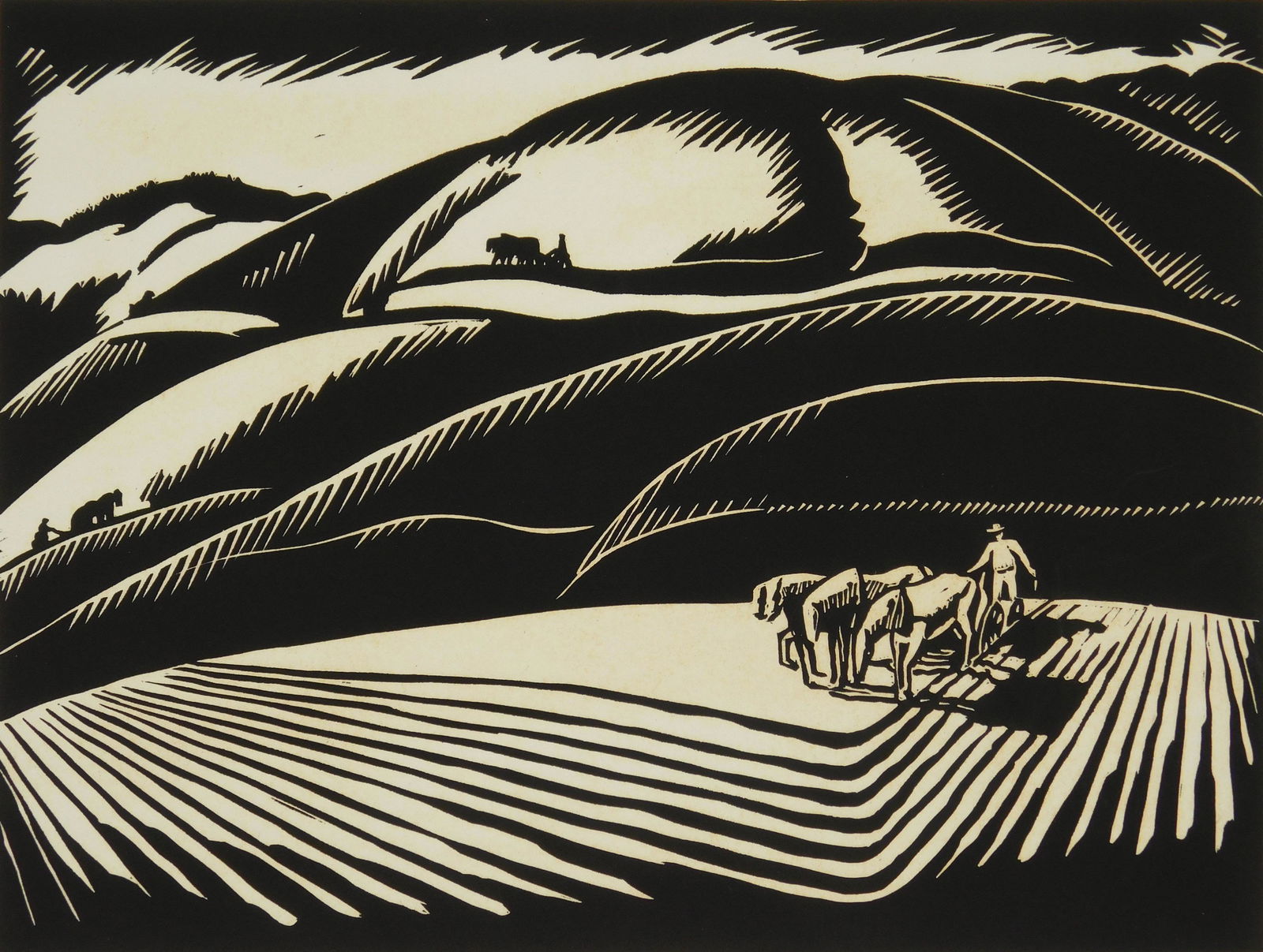 Milford Zornes linocut (1 of 4)