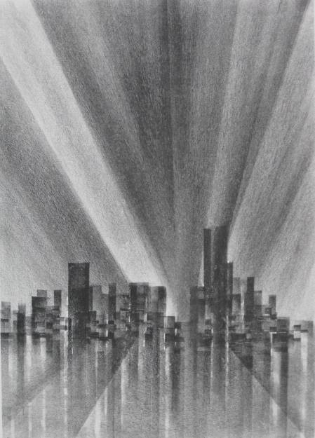 Richard Florsheim lithograph: Richard Florsheim- ''Light and Shadow'' (Iacono 216)- lithograph, signed and numbered in pencil, edition of 250, old tape hinges recto, otherwise very good condition. 13 7/8 x 9 3/4''