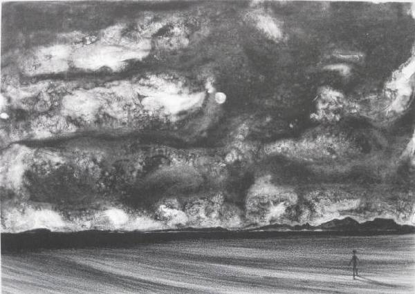 Richard Florsheim lithograph: Richard Florsheim- ''Wanderer'' (Iacono 258)- lithograph, 1975, signed, titled and numbered 6/50 in pencil, very good condition. 10 x 14''