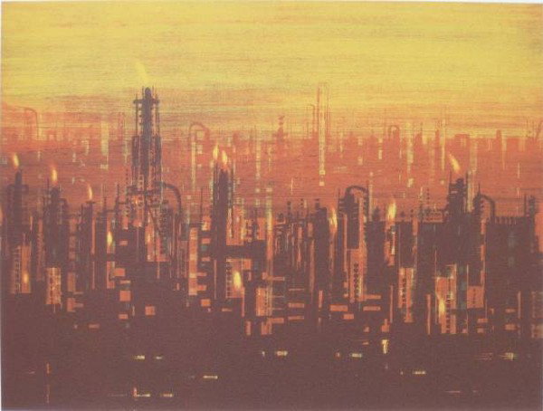 Richard Florsheim lithograph: Richard Florsheim- ''Catalysts'' (Iacono 275)- lithograph in colors, 1978, signed and titled in pencil, artist's proof, edition of 220, very good condition. 9 x 12''