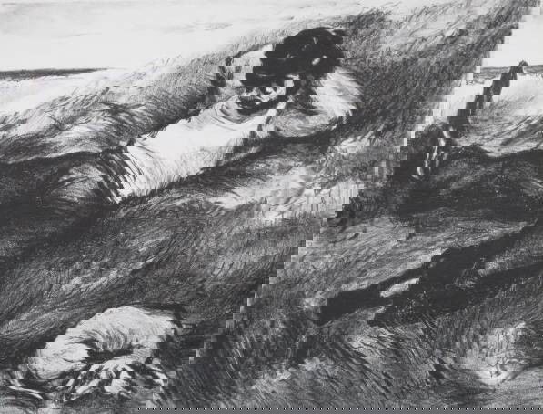 George Ratkai lithograph: George Ratkai- ''The Lazy Clown''- lithograph, 1945, signed and dated in pencil, AAA edition, 2 old tape hinges verso, otherwise very good condition. 4 7/8 x 12 7/8''