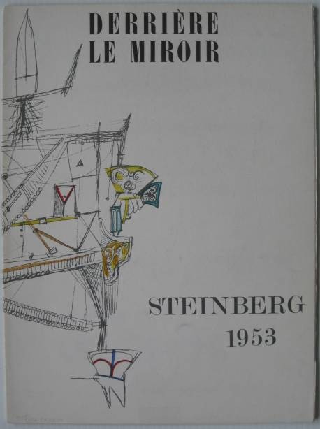 Saul Steinberg 20 lithographs - DLM: Saul Steinberg- Untitled- 20 lithographs, all double-sided, Derriere Le Miroir, Vol. 53-54, Mar-Apr, 1953, Maeght Editor, some wear, appears possibly incomplete.