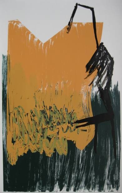 Michael Steiner 5 silkscreens: Michael Steiner- Untitled (Abstracts)- 5 silkscreeens in colors, all signed and numbered in pencil, edition of 160 ea., very good condition. various sizes