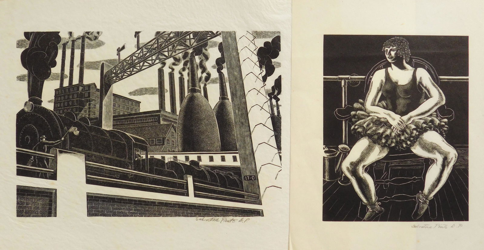 2 Salvatore Pinto wood engravings (1 of 9)