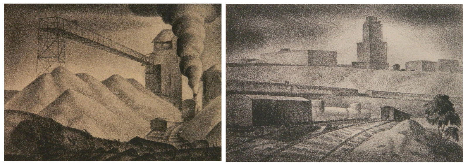 2 Manuel Silberger lithographs (1 of 6)