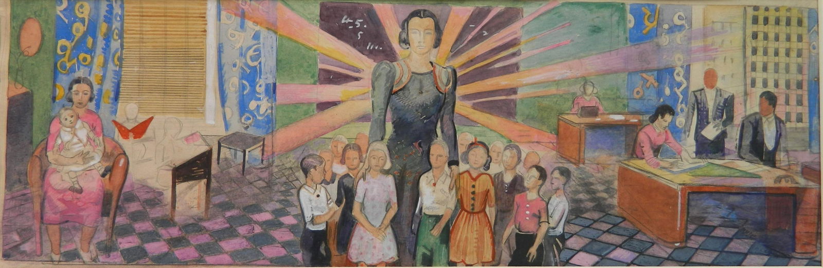 William Sommer watercolor (1 of 5)