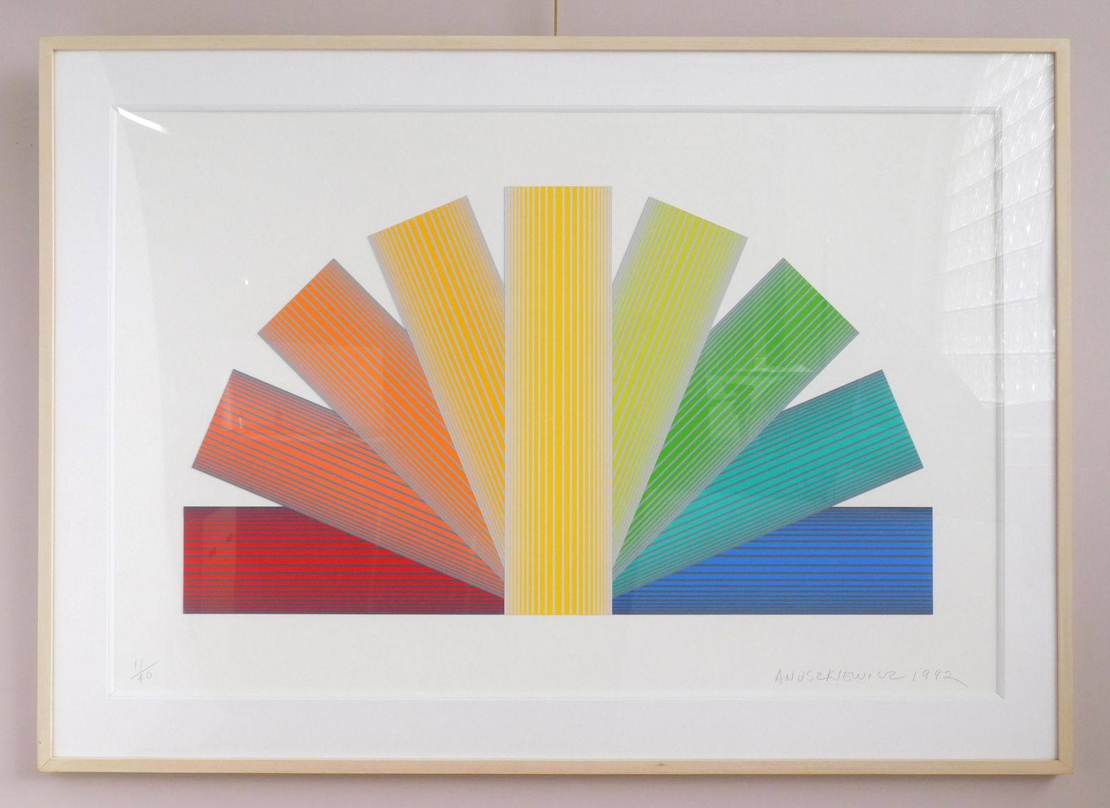 Richard Anuskiewicz serigraph (1 of 3)