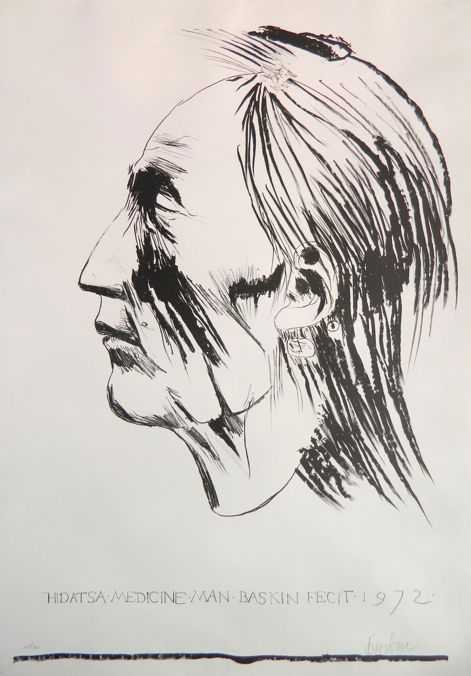 Leonard Baskin lithograph (1 of 4)