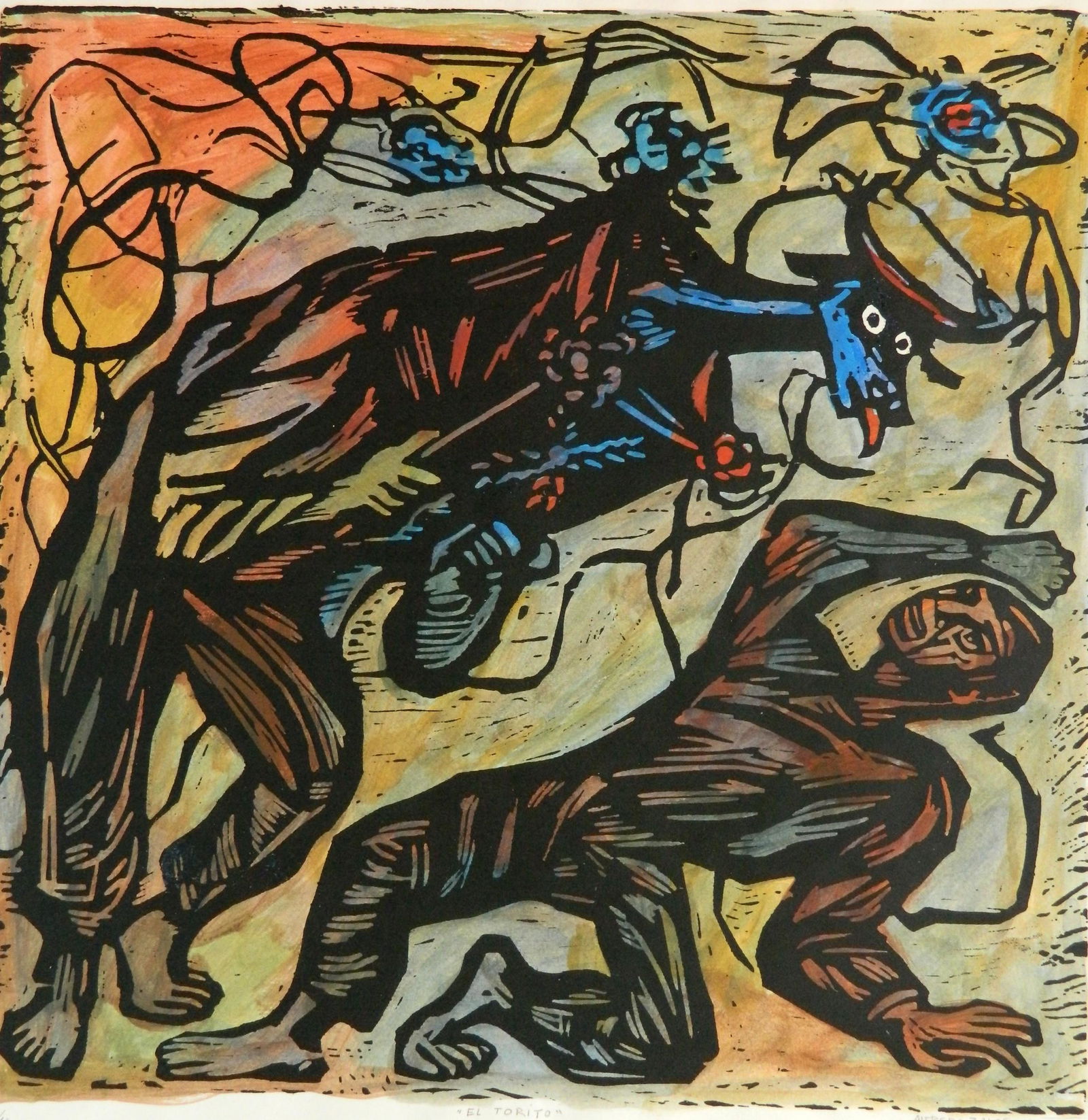 Alfredo Zalce linocut (1 of 4)