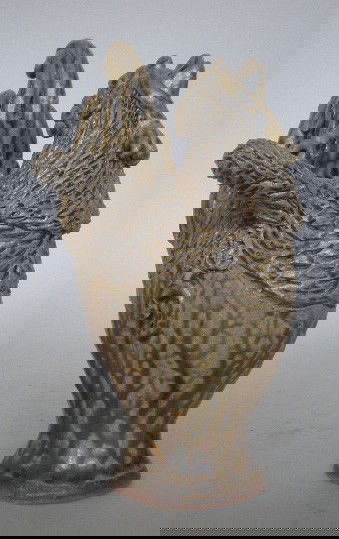 Billy Ray Hussey rooster: Billy Ray Hussey (American 1955- ) cermaic rooster, ca. 1988, initialed BH at vase, very good condition. 10''h