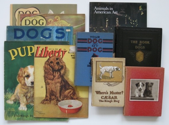 9 Books and booklets on Dogs: 9 Books and booklets on Dogs- ''The Rowland Johns Dog-Book'', Methuen & Co Ltd, London, 1933; ''Your Dog and My Dog: From Tony Won's Famous Radio Scrap Book'', The Reilly & Lee Co, Chicago, n.d.(copyr