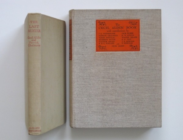 2 Books pertaining to Cecil Aldin: 2 Books pertaining to Cecil Aldin- 1.)''The Last Muster: A Selection from the drawings of the late Cecil Aldin'', text by Patrick R. Chalmers, Eyre & Spottiswoode, London, 1939, all 24 listed illustra